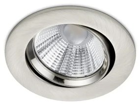 Χωνευτό Σποτ Φωτιστικό Οροφής LED 5,5W Στρογγυλό Περιστρεφόμενο ΙΡ23 Dimmable 36 Μοίρες Pamir Trio Lighting-650510107-Νίκελ Ματ 650510107