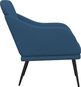 vidaXL Πολυθρόνα Μπλε 63 x 76 x 80 εκ. Υφασμάτινη