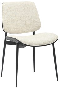 ΚΑΡΕΚΛΑ ΤΡΑΠΕΖΑΡΙΑΣ CONTI HM9983.02 ΜΑΥΡΟ ΜΕΤΑΛΛΟ &amp; Κ.Π.-ΕΚΡΟΥ ΥΦΑΣΜΑ 48,5x56x82,5Υεκ