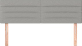 vidaXL Κεφαλάρια Αν. Γκρι 144x5x78/88 εκ. Ύφασμα