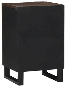 vidaXL Ντουλάπι Μπάνιου με ράφι Καφέ, Μαύρο 38 x 33.5 x 58 εκ.
