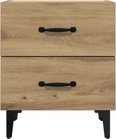 vidaXL Ντουλάπι κρεβατιού Artisan Oak 40 x 35 x 47,5 εκ