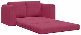 vidaXL Κρεβάτι καναπές Κόκκινο 148 x 71 x 83 εκ. Βελούδο