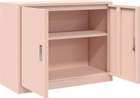 vidaXL Ντουλάπι αποθήκευσης Ροζ 90 x 40 x 70 cm Ατσάλι