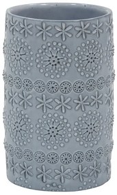 Ποτήρι Μπάνιου Πορσελάνινο Relief Grey 7x11,5 - Spirella