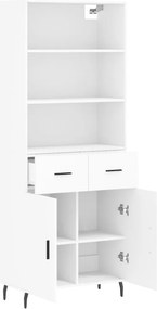 vidaXL Ντουλάπι Λευκό 69,5x34x180 εκ. από Επεξεργασμένο Ξύλο