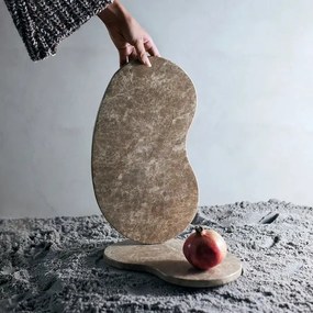 Πλατώ Tapas Organic Suji Μπεζ Μάρμαρo L W23xL40xH1,5 cm MUUBS