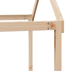 vidaXL Οροφή Κρεβατιού Παιδική 207x80,5x151,5 εκ. Μασίφ Ξύλο Πεύκου