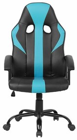 Καρέκλα gaming Berwyn 316, Μπλε, Μαύρο, 117x60x60cm, 15 kg, Με μπράτσα, Με ρόδες, Μηχανισμός καρέκλας: Κλίση | Epipla1.gr