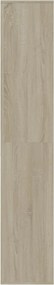 vidaXL Παπουτσοθήκη Sonoma Δρυς 54 x 34 x 183 εκ. Επεξεργασμένο Ξύλο