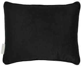 Μαξιλάρι Σχέδια Με Χείλη Βελούδο Μαύρο 30x50cm