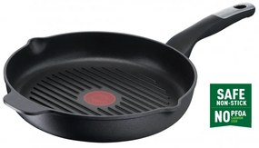 Tefal Grill Pan E2294074 GRILP 26 RND IC G6 UNLIMITED CA, 26 cm, Thermo-Signal & Fusion, χωρίς PFOA, επαγωγή, Μαύρο