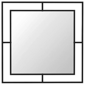 Καθρέφτης Τοίχου Corner 0207502 58,6x2x58,6cm Black Αλουμίνιο