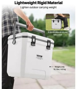 VEVOR Portable Cooler 38 QT Insulated Cooler 54 Can Capacity with Cup Holder