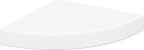 vidaXL Ράφια Τοίχου Γωνιακά 4 τεμ. Άσπρα 25x25x3,8 εκ. MDF