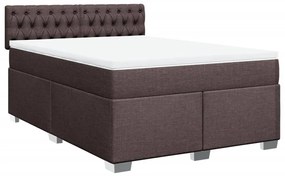 ΚΡΕΒΑΤΙ BOXSPRING ΜΕ ΣΤΡΩΜΑ ΣΚΟΥΡΟ ΚΑΦΕ 140X190 ΕΚ. ΥΦΑΣΜΑΤΙΝΟ 3288193