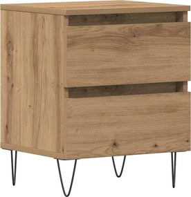 vidaXL Κομοδίνο artisan δρυς 40 x 35 x 50 εκ. Επεξεργασμένο ξύλο