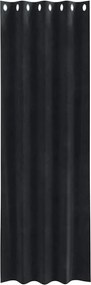 vidaXL Κουρτίνες συσκότισης 2 pcs Μαύρο 140 x 260 cm Βελούδο