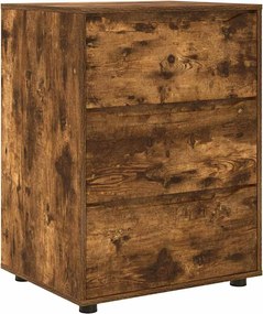 vidaXL Ντουλάπι αποθήκευσης Καπνιστό Δρύς 60 x 48 x 81 εκ