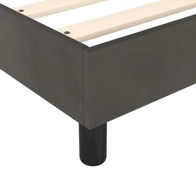 ΠΛΑΙΣΙΟ ΚΡΕΒΑΤΙΟΥ BOXSPRING ΣΚΟΥΡΟ ΓΚΡΙ 160X200 ΕΚ. ΒΕΛΟΥΔΙΝΟ 3121127