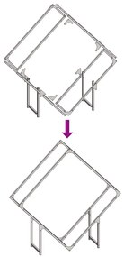 Ράφι για καυσόξυλα Λευκό 100x25x100 cm Ατσάλι ψυχρής έλασης - Λευκό