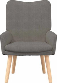 vidaXL Πολυθρόνα Ανοιχτό γκρι 63 x 67 x 94 εκ. ύφασμα