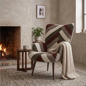 ΚΑΡΈΚΛΕΣ &amp; ΠΟΛΥΘΡΌΝΕΣ PATCHWORK LIVING ROOM ARMCHAIR SCOTT HD0549