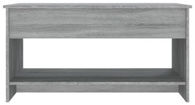 vidaXL Τραπεζάκι Σαλονιού Γκρι Sonoma102x50x52,5 εκ.Επεξεργασμένο Ξύλο