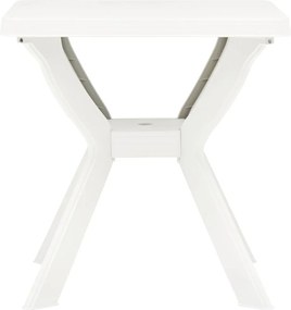 vidaXL Τραπέζι Bistro Λευκό 70 x 70 x 72 εκ. Πλαστικό