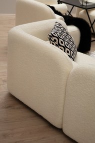 Τριθέσιος Καναπές Κρέμα SIMUNA BOMOL 90x228x74