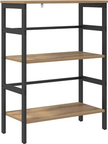vidaXL Ράφι Βιβλίων 2 επιπέδων 60 x 29,5 x 81 εκ Επεξεργασμένο ξύλο
