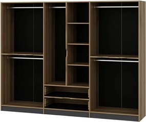 Εξαφυλλη Ντουλαπα Χρυσο ELINA 52x277.2x208