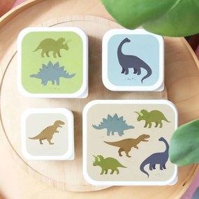 Φαγητοδοχεία (Σετ 4τμχ) Α Little Lovely Company Dinosaurs SBSEDI38