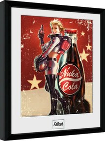 Κορνιζαρισμένη αφίσα Fallout 4 - Nuka Cola