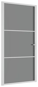 vidaXL Εσωτερική Πόρτα 102,5x201,5 εκ. Λευκή ESG Γυαλί και Αλουμίνιο