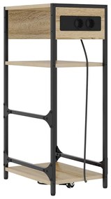 vidaXL Κομοδίνο Sonoma Δρυς 40 x 27 x 76 εκ Επεξεργασμένο ξύλο