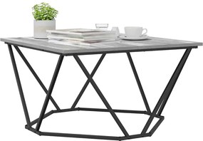 vidaXL Τραπεζάκι σαλονιού Γκρίζο Σονομα 80 x 80 x 45 cm