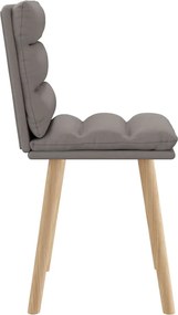 vidaXL Πολυθρόνες Τραπεζαρίας 2 τεμ. Taupe Υφασμάτινες