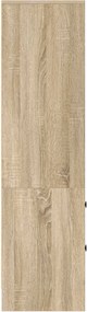 vidaXL Highboard με συρτάρι Δρύς Sonoma 45,5 x 34 x 127 εκ