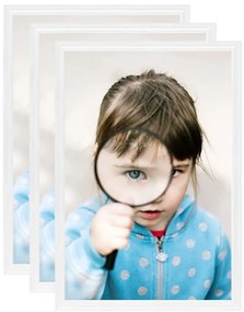 vidaXL Κορνίζες Κολάζ Επιτραπέζιες 3 τεμ. Λευκές 18 x 24 εκ. MDF