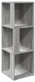 vidaXL Γωνιακό Έπιπλο Γκρι Sonoma 33x33x100 εκ. από Επεξεργ. Ξύλο