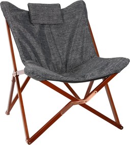 ΚΑΡΈΚΛΕΣ &amp; ΠΟΛΥΘΡΌΝΕΣ ΚΉΠΟΥ BUTTERFLY CHAIR MIXED GREY LESLI LIVING 42448