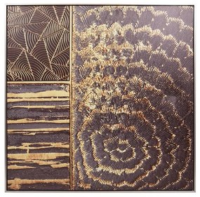 Κάδρο FL7903 Fylliana Μπέζ και Καφέ χρώμα 80x3x80εκ.