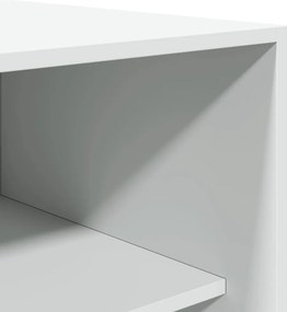vidaXL Ντουλάπα Λευκή 80 x 50 x 200 εκ. από Επεξεργασμένο Ξύλο