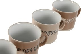 Σετ Κούπες Καφέ Home ESPRIT Καφέ Πήλινα 180 ml