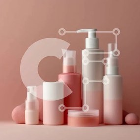 Intra Συλλεκτικό Ξύλινο Παζλ Plywood  4mm - Pink Skin Care Products - Face Wash, Moisturizer, Serum Σε Ξύλινο Κουτί - Διαστάσεις: 10x10 cm – 25 κομμάτια