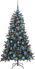 vidaXL Τεχνητό Χριστουγεννιάτικο Δέντρο με 150 LED Πράσινο 150 cm