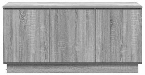 vidaXL Ντουλάπα Τηλεόρασης με LED Γκρι sonoma 100 x 38 x 49 εκ.
