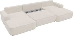 Γωνιακός καναπές Mono U-Λευκό