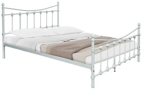 Κρεβάτι Beowulf pakoworld λευκό μεταλλικό 140x190x102εκ Model: 285-000010